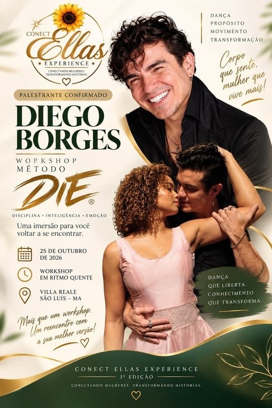 Diego Borges — Workshop Método DIE, disciplina, inteligência e emoção. Ritmo Quente, 25 de outubro.